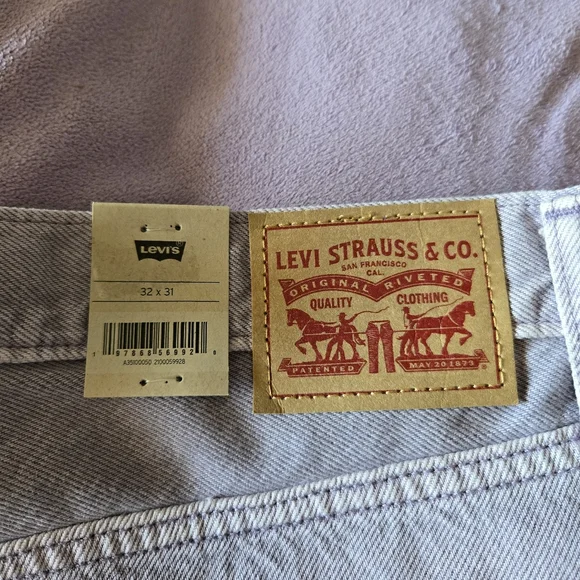 Levi's Lavender Mid Rise '94 Baggy Denim Jeans 32 x 31 NWT - Picture 12 of 14